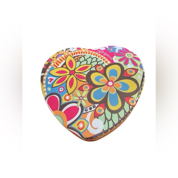 Retro Brighton Heart Shaped Jewelry Trinket Tin Box and long Black Jewelry Box - Picture 10 of 12